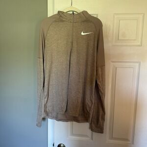 Men's Brown Nike Running Lightweight Quarter Zip